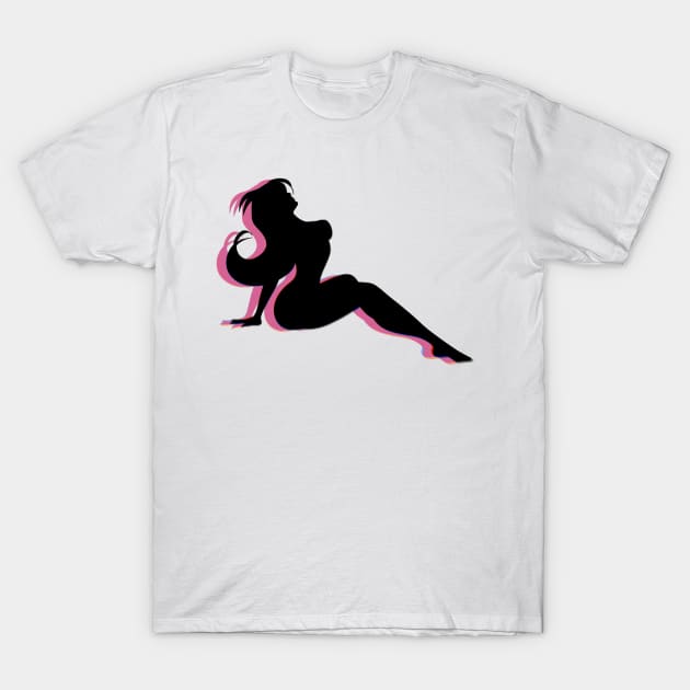 Sitting silhouette T-Shirt by Minx Haven